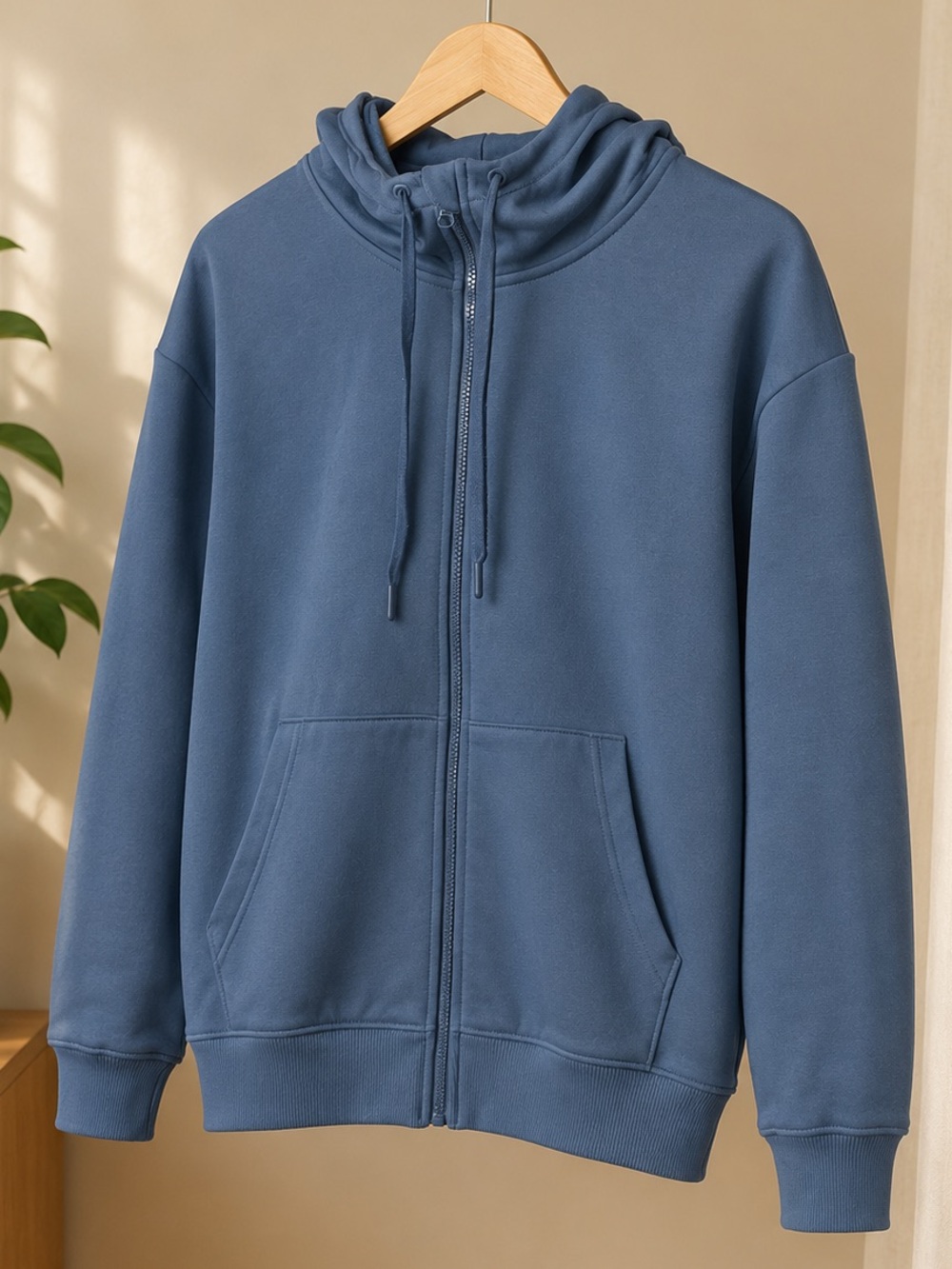 Mondetta Dusty Blue Zip-Up Hoodie
